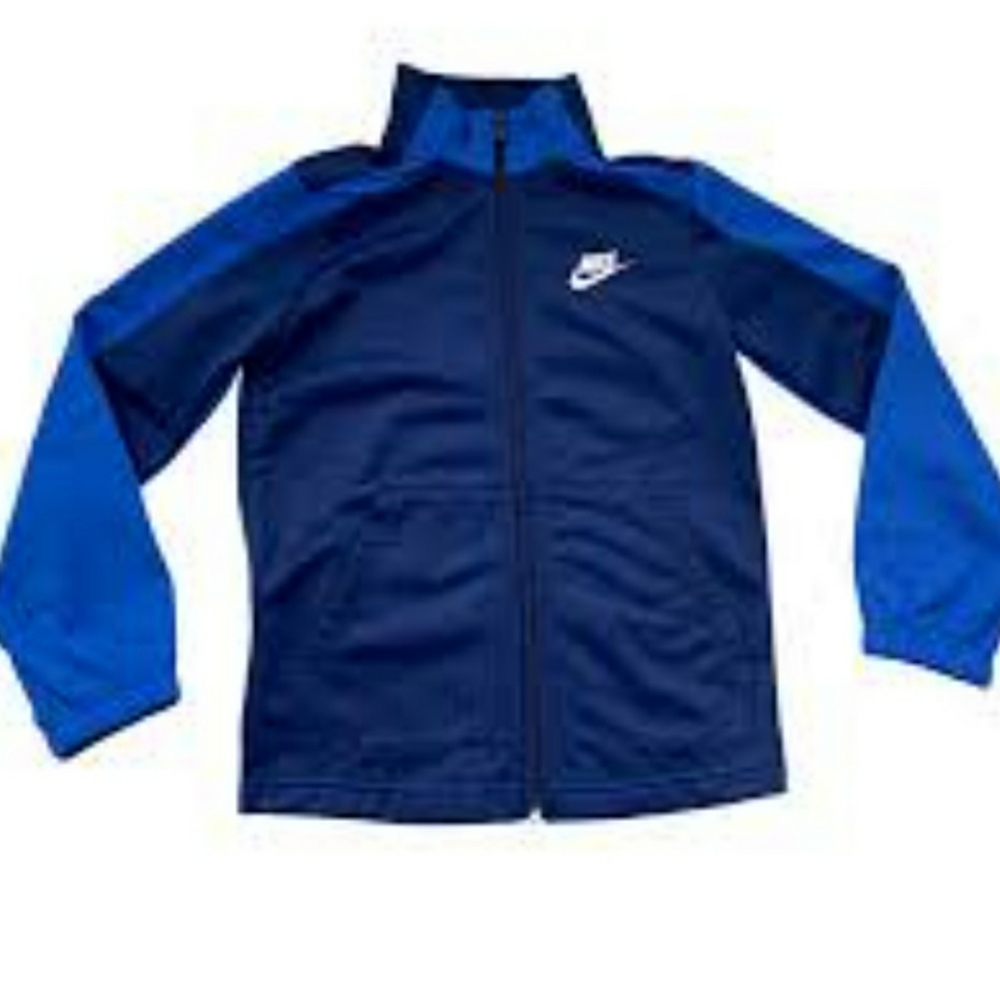 Nike Navy and Blue Zip up Athletic Jacket Youth size XL